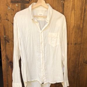 Billy Reid off white dress shirt